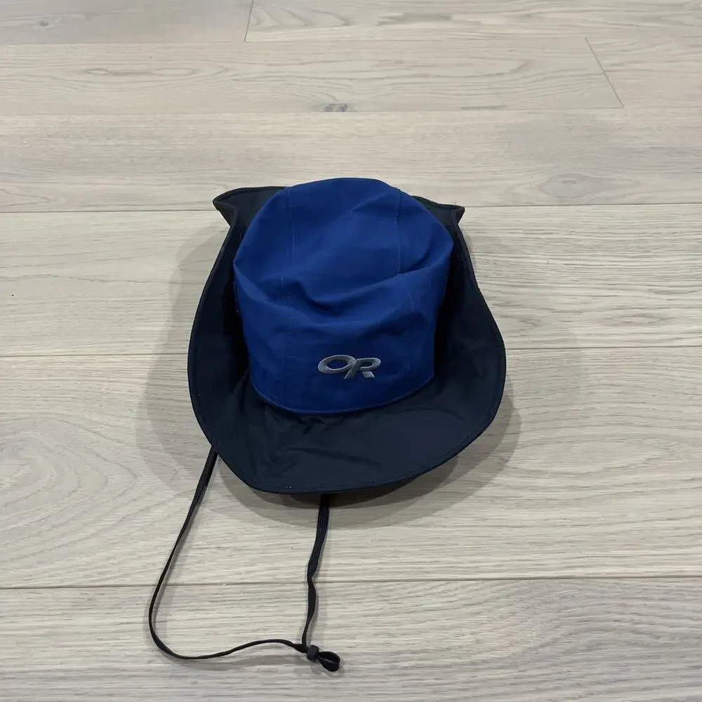 Outdoor Research OR Gore-Tex Blue / Black Sombrero Boonie Bucket Hat Size Small - Picture 1 of 9